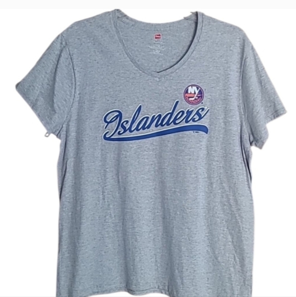 Hanes Gray Islanders Women's Tee
